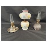 (3)Vintage Mini Oil Lamps
