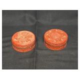 Chinese Cinnabar Lacquer Boxes