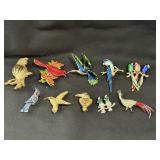 (10) Misc Bird Pins