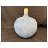 Large Blue Vase Made in Portugal