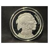 2003 Indian Head/Buffalo 1 troy oz Silver Round