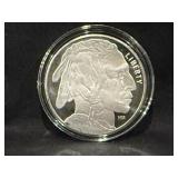 Indian Head/Buffalo 1 troy oz Silver Round
