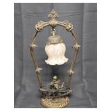 Vintage Victorian Cherub Lamp