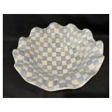 MacKenzie Childs Ruffled Edge Serving Bowl 14