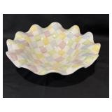MacKenzie Childs Ruffled Edge Serving Bowl 12