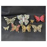 (8) Misc Butterfly Pins