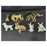 (7) Misc Animal Pins