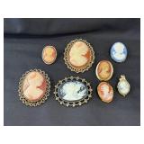 (8) Cameo Pins