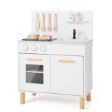 Costway Kids Kitchen Playset with Light up Stove