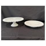 Silvercrest Milk Glass Cake Stand/Milk Glass Cake