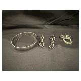 Trifari Bracelet / Earrings Marked SP / Earrings