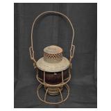 Vintage Red Globe Lantern