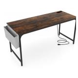 Costway 60 Inch Computer Desk with Charging