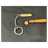 Baseball Bat Keychain, Knife Keychain