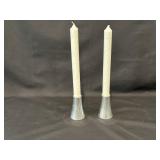 Vintage Nambe #33 Candlesticks