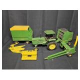 Ertl John Deere Tractor and Implements