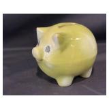 Vintage Hull Pottery Small Piggy Bank