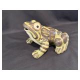 Vintage Handpainted Green 8' Frog Possibly McCoy
