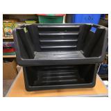 Stacking Plastic Storage Bins