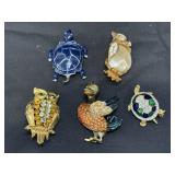 (5) Vintage Animal Pins