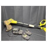 Ryobi 18V Trimmer w/ 3 Batteries and Charger