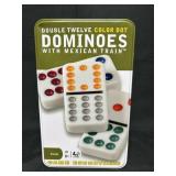 Double Twelve Color Dot Dominoes w/ Mex Train