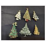 (6) Christmas Tree PIns