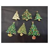 (6) Christmas Tree Pins