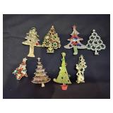 (8) Christmas Tree Pins