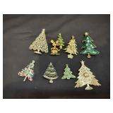 (8) Christmas Tree Pins