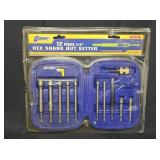 12 pc 1/4' Hex Shank Nut Setter Set