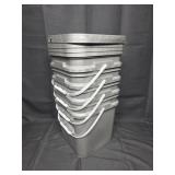 10' x 10' x 10' Square Buckets w/ Lids (4)