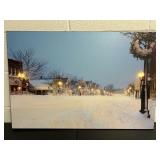 Village of Orchard Park Snowy Winter Canvas Print