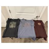 (3) Harley Davidson T-Shirts Size XL