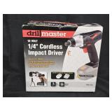 Drill Master 18V 1/4' Impact Driver Tool Only