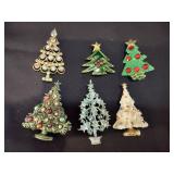 (6) Christmas Tree Pins