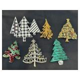 (6) Christmas Tree Pins