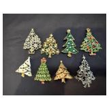 (8) Christmas Tree Pins