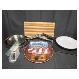 Pans, Tray, Cutting Board