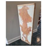 Triangular 3 Tier Wooden Art Panels