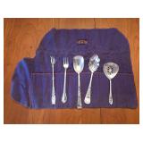 Silver / Silver Plate Serving Spoons / Forks