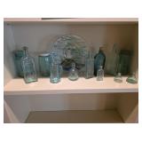 Aqua Glass Bottles / Jars