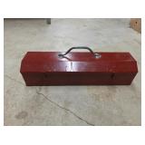 Metal Tool Box w/ Sockets & Wrenches