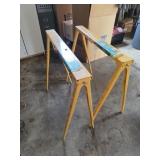 Folding Adjustable Metal Sawhorses
