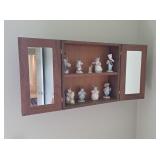 Mirrored Shadow Box w/ Beswick England Figures