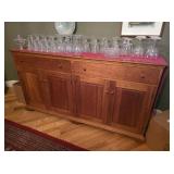 Harden Buffet Cabinet w/ Flatware Set