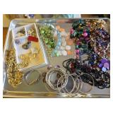 Tray of Costume Jewelry