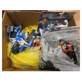 Box of Legos, Micro Machines, Matchbox Cars