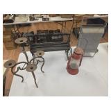 Lantern, Portable Hibachi, Candle Holder, Etc