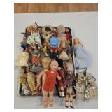 Tray of Vintage Dolls